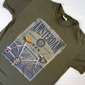 Men’s FOX Originals AMSTERDAM Biketown Cotton Short‎ Sleeve Graphic T-Shirt XL